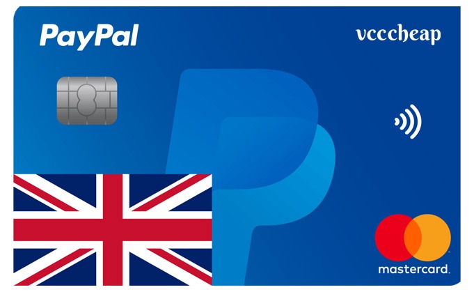 VCCCheap UK PayPal VCC Virtual Credit Card